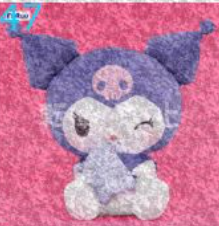 Sanrio - Kuromi Holding Baku Super Big Plush (H)